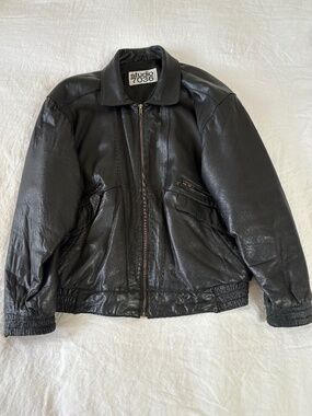 Vintage Studio 7036 leather bomber jacket